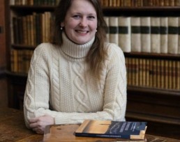 Dr Van der Tol with her book